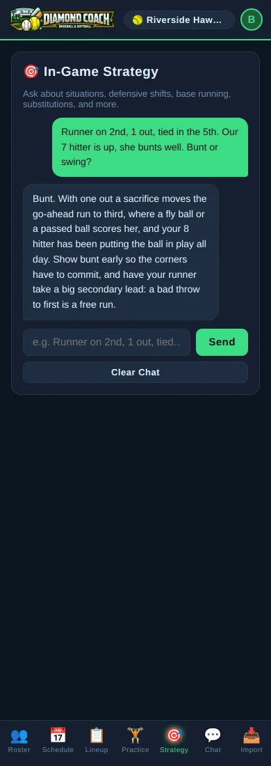 The strategy chat